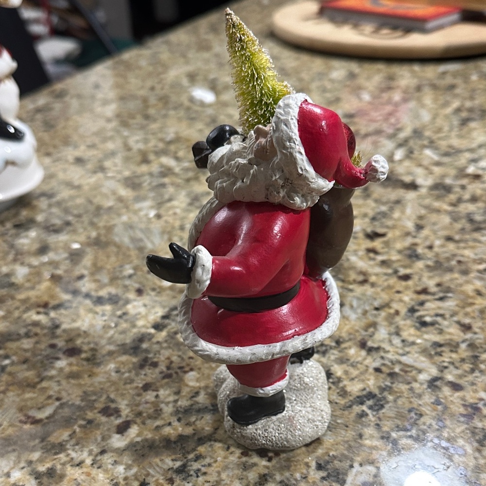 Jolly Santa Claus Holiday Figurine in Red and White - Picture 4 of 5